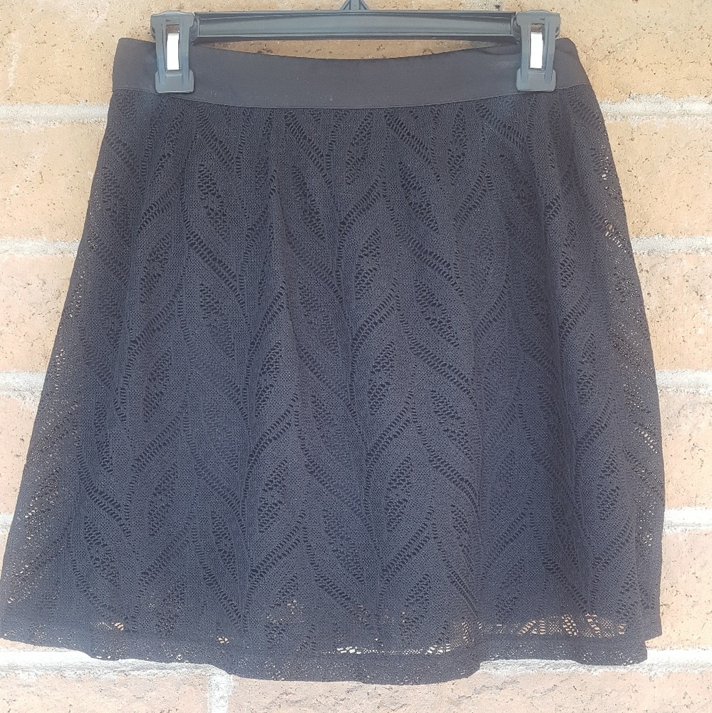 Nollie Short/Mini Black Print Skirt